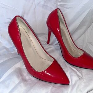 Glossy Red High Heel Stiletto Pumps